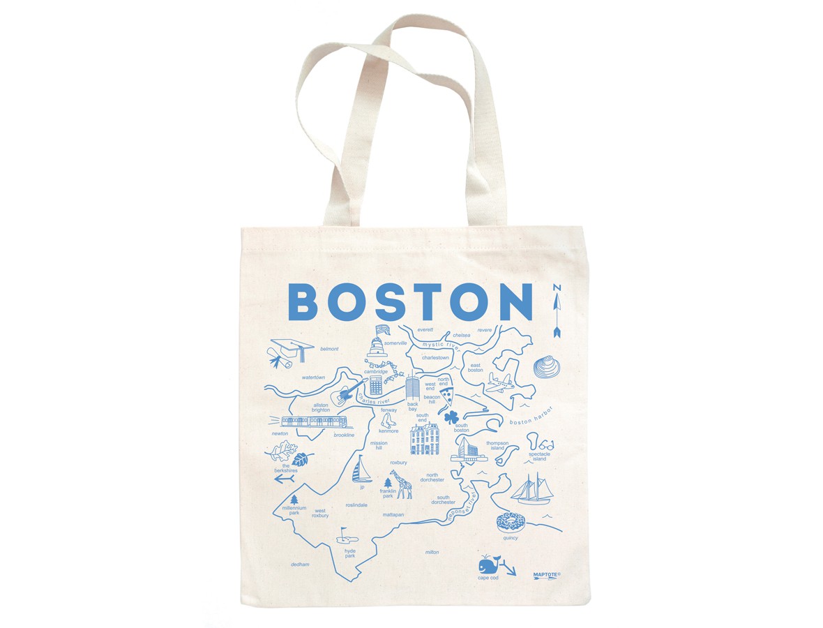 MapTote Boston Grocery Tote – I AM Books